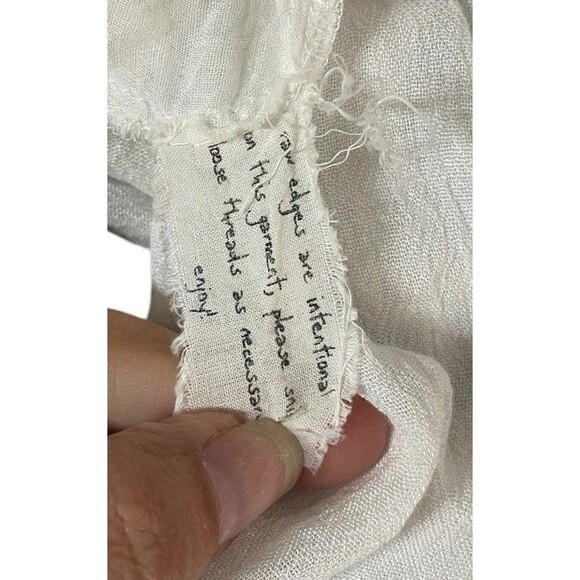 Free People Byzantina Solid Mini Dress Lace Raw Frayed Hem Back Side Cutouts XS - Picture 12 of 16